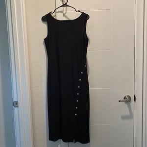 White House Black Market sleeveless black dress. Size S